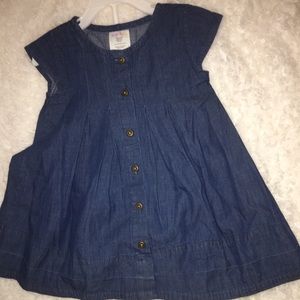 Toddler denim dress set